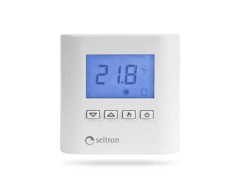TERMOSTATO AMBIENTE TAD02B TADDY elettronico a batteria con display SEITRON