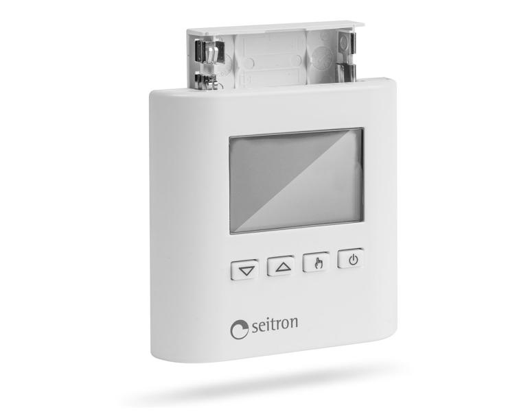 TERMOSTATO AMBIENTE TAD02B TADDY elettronico a batteria con display SEITRON