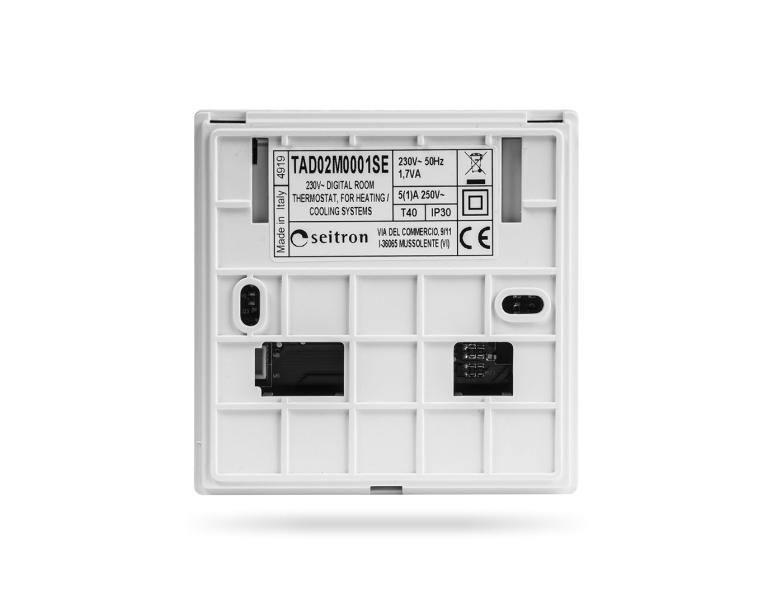TERMOSTATO AMBIENTE TAD02B TADDY elettronico a batteria con display SEITRON