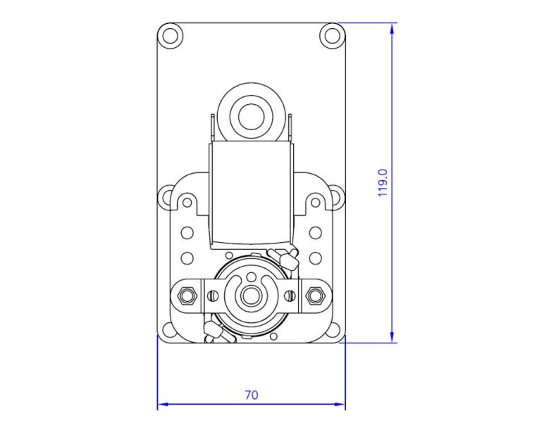 MOTORIDUTTORE MELLOR mod. FB1392 albero diametro 9,5 RPM 1,26 giri/minuto