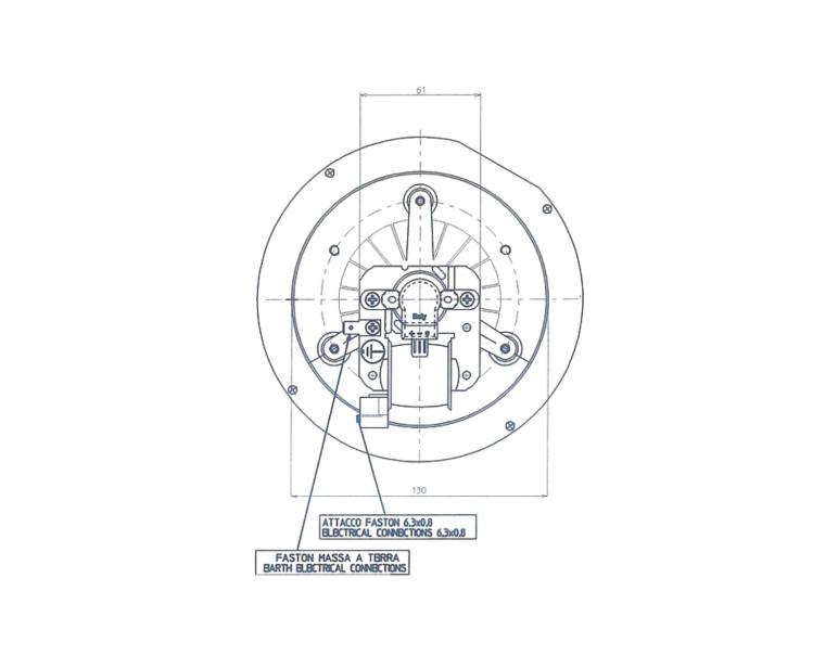 ESTRATTORE FUMI FANDIS VFC3N23HTBBSM-V70 VENTOLA diametro 150mm