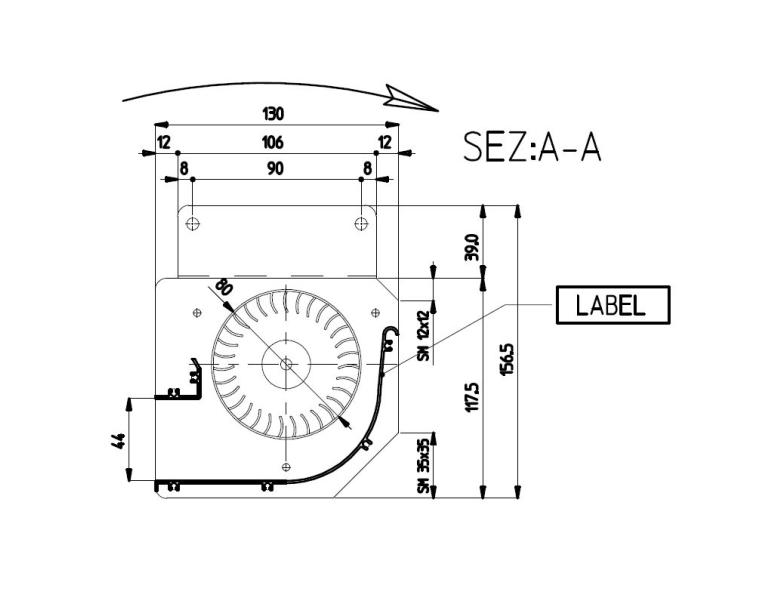 VENTILATORE TANGENZIALE FERGAS EMMEVI TGA 80/1-330/35 148402
